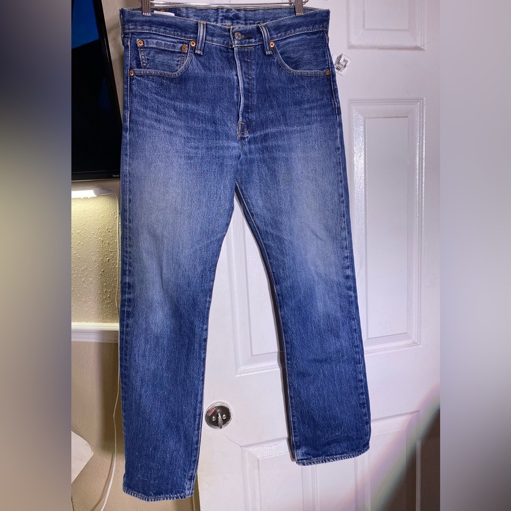 LEVI'S 501 1990sJeans vintage’s GAREFORBURIPLANET size W33L30 - Picture 1 of 17